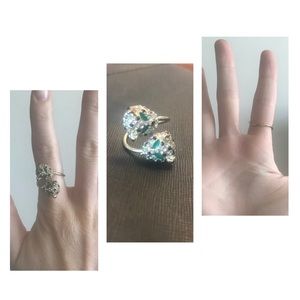 rhinestone panther ring